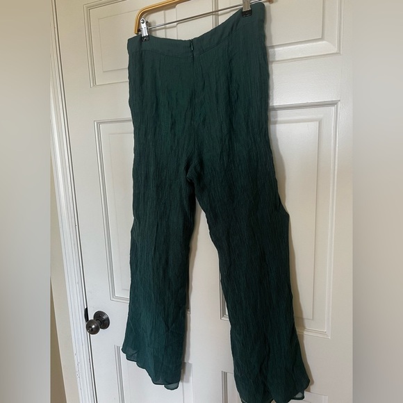 Petal + Pup Kalina Wide Leg High Waisted Pants Teal Sz 10 Easter Spring Coastal - Picture 7 of 11